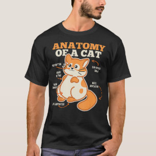 Anatomy Of A Cat Funny Kitten Lover Gift T-Shirt