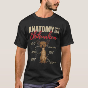 Anatomy Of A Chihuahua Funny Chihuahua Dog T-Shirt