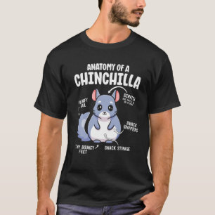 Anatomy Of A Chinchilla S For Women Lover Mom T-Shirt