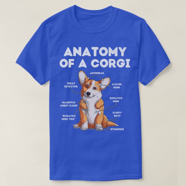 Anatomy Of A Corgi27 T-Shirt (Design Front)
