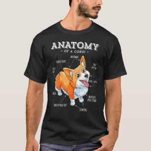 Anatomy Of A Corgi Corgis Dog Puppy Dog T-Shirt