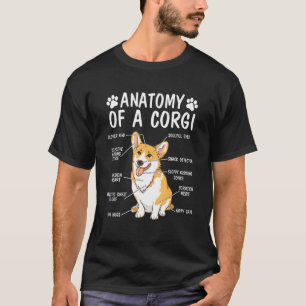Anatomy Of A Corgi Cute Dog Corgi Mum Corgi Dad T-Shirt