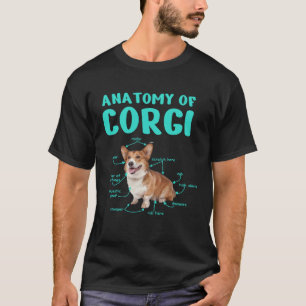 Anatomy Of A Corgi For Dog Dog Owner T-Shirt