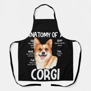 Anatomy Of A Corgi For Dog Lovers Apron
