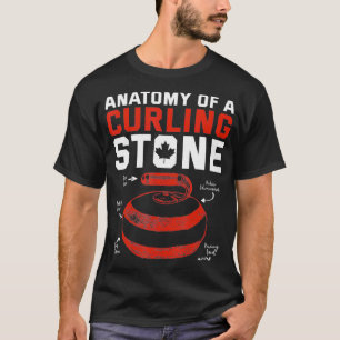Anatomy of a Curling Stone Canadian patriotic T-Shirt