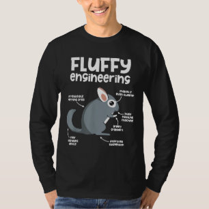Anatomy Of A Cute Chinchilla Fluffy Engineering T-Shirt