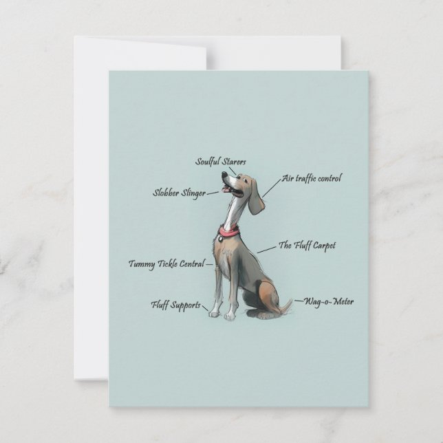 Anatomy of a Dog Birthday Card (Front)