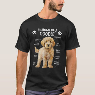 Anatomy Of A Doodle Dog Doodle Owner Goldendoodle T-Shirt