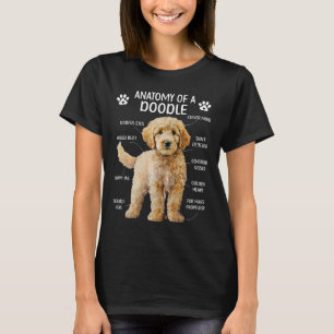 Anatomy Of A Doodle Dog Doodle Owner Goldendoodle  T-Shirt
