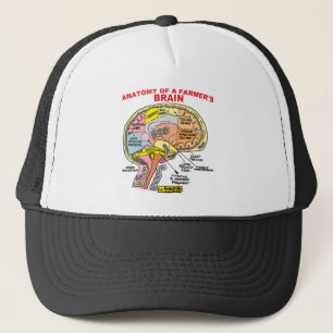 ANATOMY OF A FARMER'S BRAIN TRUCKER HAT