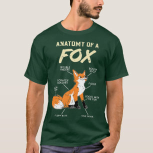 Anatomy Of A Fo Cute Sweet Carnivore Funny Animal T-Shirt
