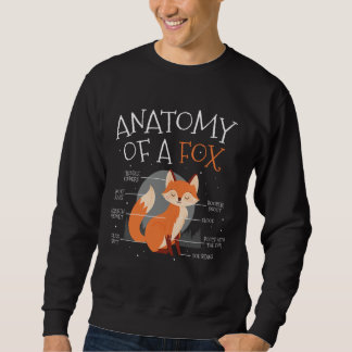 Anatomy Of A Fox Cute Fox Forest Animal Sweatshirt