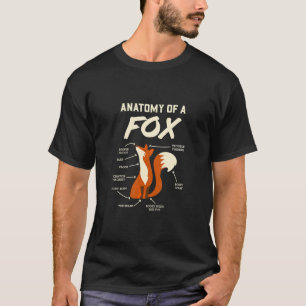 Anatomy Of A Fox For A Furry Fandom Fan T-Shirt