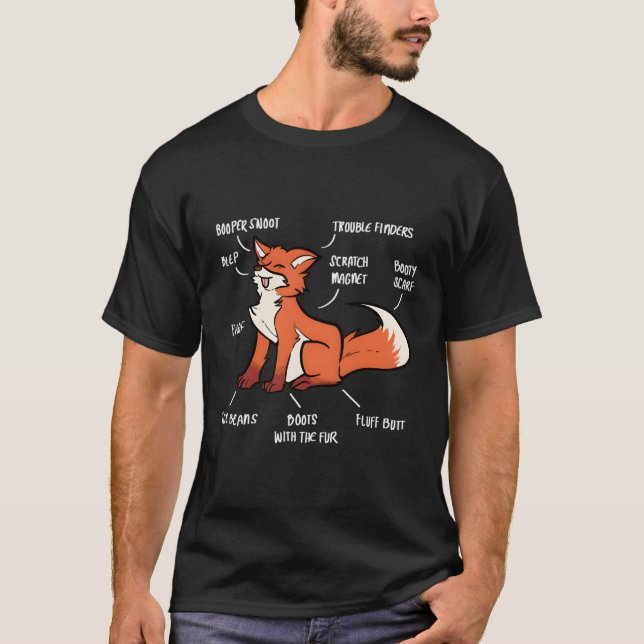 Anatomy Of A Fox Fox T-Shirt (Front)