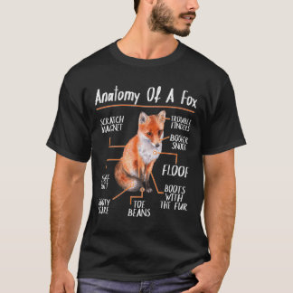 Anatomy Of A Fox Gift Red Fox T-Shirt