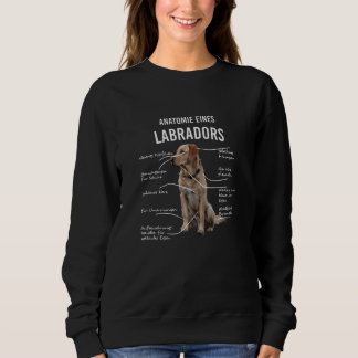 Anatomy Of A Funny Labrador Retriever Dog Sweatshirt