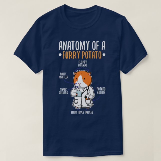 Anatomy Of A Furry Potato 8 T-Shirt (Design Front)