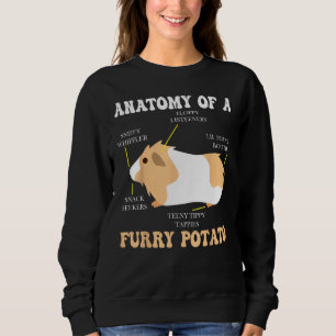 Anatomy Of A Furry Potato Guinea Pig Clothing 1 Sweatshirt