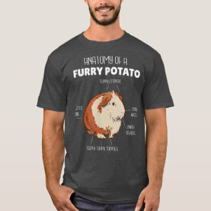 Anatomy Of A Furry Potato Guinea Pig Owner Rodent T-Shirt