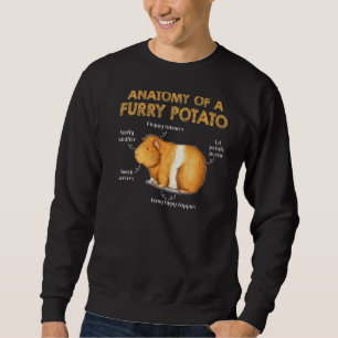Anatomy Of A Furry Potato Guinea Pig Sweatshirt