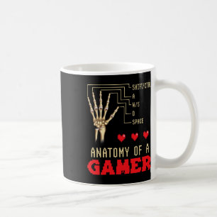 Anatomy Of A Gamer Finger Video Game Gaming Lovers Coffee Mug