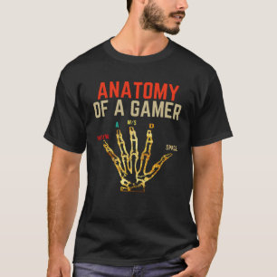 Anatomy of A Gamer Gaming  For Boys Gamer T-Shirt