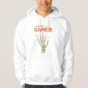 Anatomy of a Gamer Skeleton Hand Keyboard T-Shirt Hoodie
