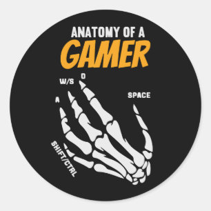 Anatomy of a Gamer Sticker