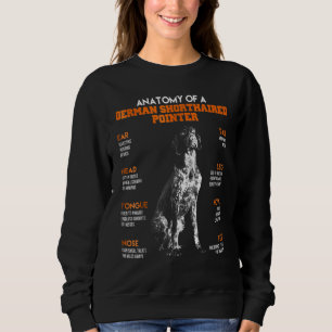 Anatomy Of A German Shorthaired Pointer Fun Dog Sweatshirt