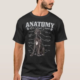 Anatomy Of A Great Dane Funny Cute Dog Mom Dad Pul T-Shirt