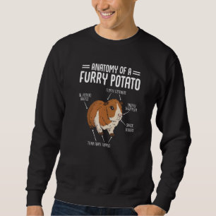 Anatomy Of A Guinea Pig Graphic Owner Pet Cavy Ani Sweatshirt