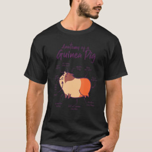 Anatomy Of A Guinea Pig Graphic Owner Pet Cavy Ani T-Shirt