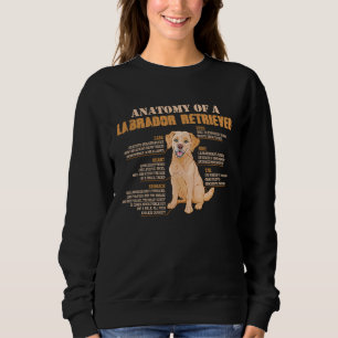 Anatomy of a Labrador Retriever Dog Sweatshirt