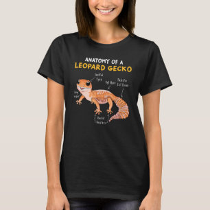 Anatomy Of A Leopard Gecko  Gecko Mom Reptile Dad T-Shirt