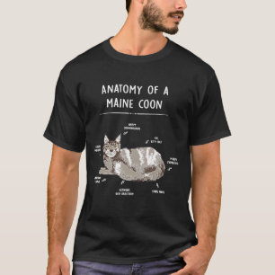 Anatomy Of A Maine Coon Cat T-Shirt