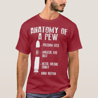 Anatomy Of A Pew   Funny Weapon Gun BulletProof T-Shirt