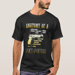 Anatomy Of A Pew Pewer Gun Ammo Weapon _4 T-Shirt