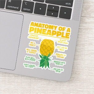 Anatomy Of A Pineapple Funny Pineapple Lovers Cool