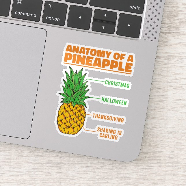 Anatomy Of A Pineapple Lovers Holidays Family Cool (Detail)