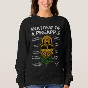 Anatomy Of A Pineapple Swinger Pineapple Upside D Sweatshirt
