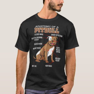 Anatomy Of A Pitbull Dog Lover 4 T-Shirt