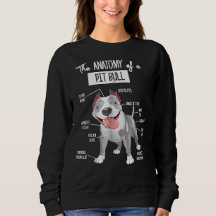 Anatomy Of A Pitbull Dog Lover Sweatshirt