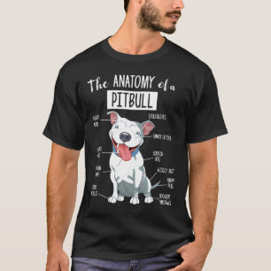 Anatomy Of A Pitbull Funny Pittie Men Women Kids T-Shirt