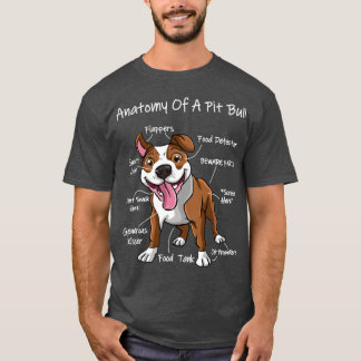 Anatomy of a Pitbull funny T-Shirt