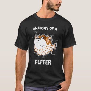Anatomy Of A Puffer Fish Funny T-Shirt