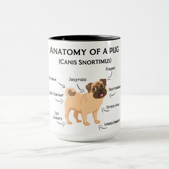 Anatomy Of A Pug Mug (Center)