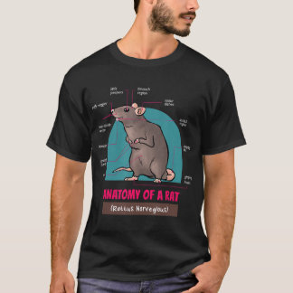 Anatomy Of A Rat Rattus Norvegious Rats T-Shirt