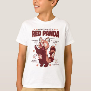 Anatomy of a Red Panda Animal Lover T-Shirt