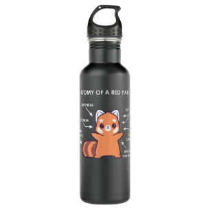 Anatomy of a Red Panda Science Zoologist Red Panda 710 Ml Water Bottle
