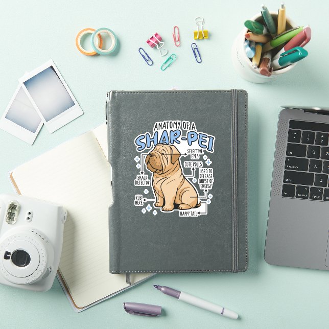 ANATOMY OF A SHARPEI DOG  (iPad Cover)